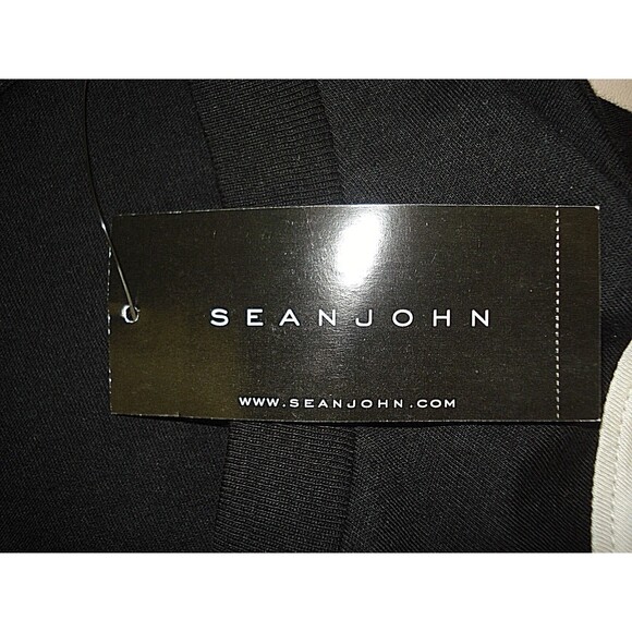 Sean John T Shirt Deadstock Color Block Black Beige Pullover NWT Mens Size 4XB - Picture 7 of 8